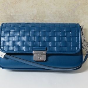 Michael Kors Convertible Shoulder Bag Bradshaw Woven Leather D.Mont. (MSRP $328)